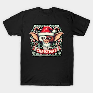 Gizmo Christmas T-Shirt - A Mogwai's Festive Delight T-Shirt